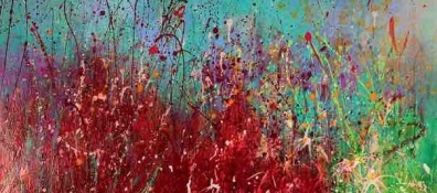 La pittrice inglese Joy Moore espone nell'Auditorium di Quargnento