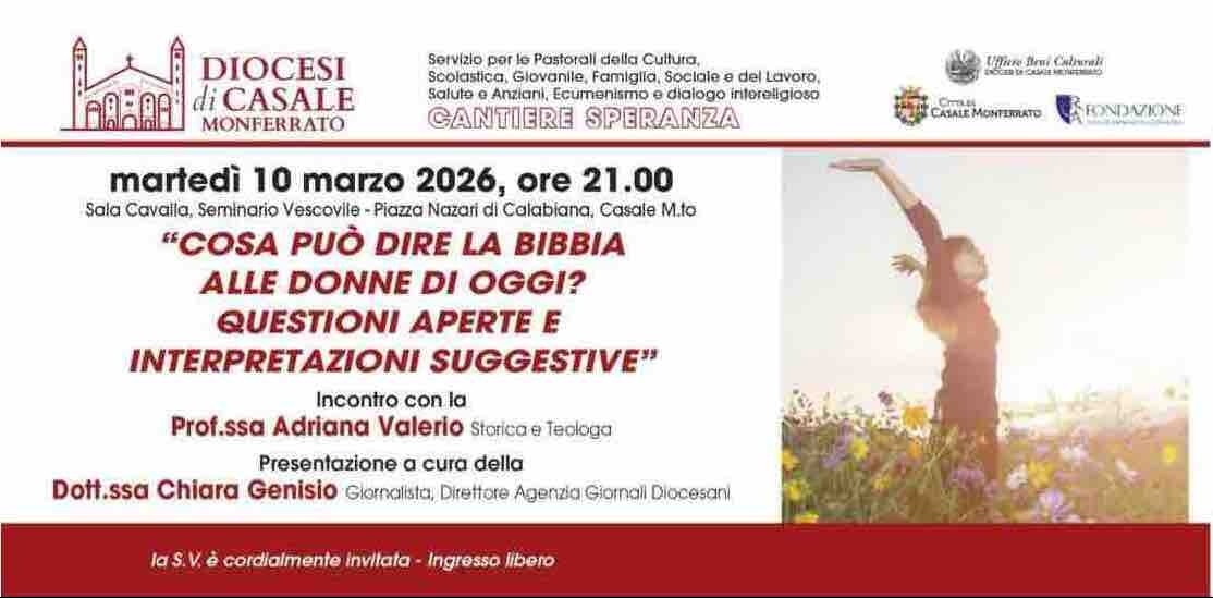 In Casale Monferrato gl'incontri letterari per la Festa della Donna