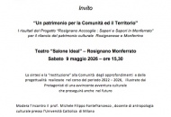 Invito per il convegno - tavola rotonda al Teatro Salone Ideal di Rosignano